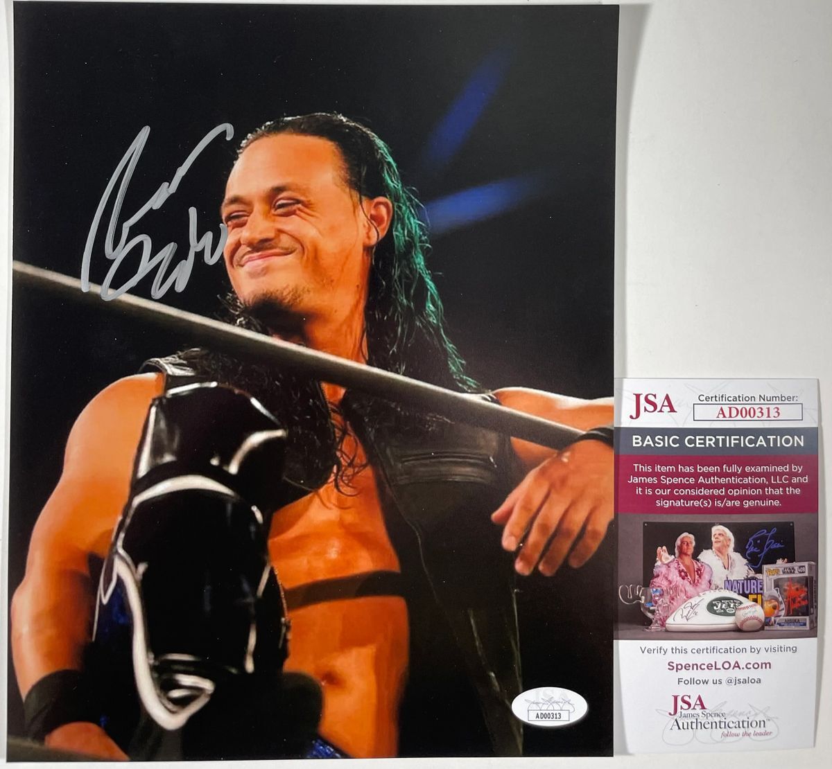 AEW Aaron Solo Signed All Elite Wrestling 8x10 Photo The Factory JSA COA