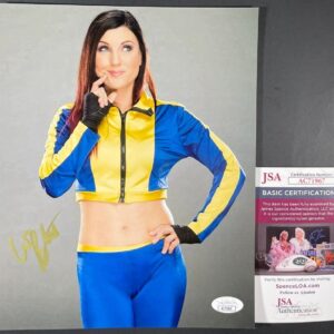 AEW All Elite Wrestling The Librarian Leva Bates Signed 8x10 Photo H JSA COA