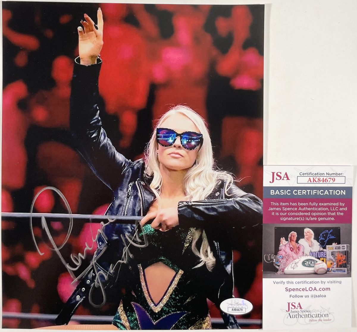 AEW Penelope Ford Signed All Elite Wrestling 8x10 Photo G Autograph JSA COA