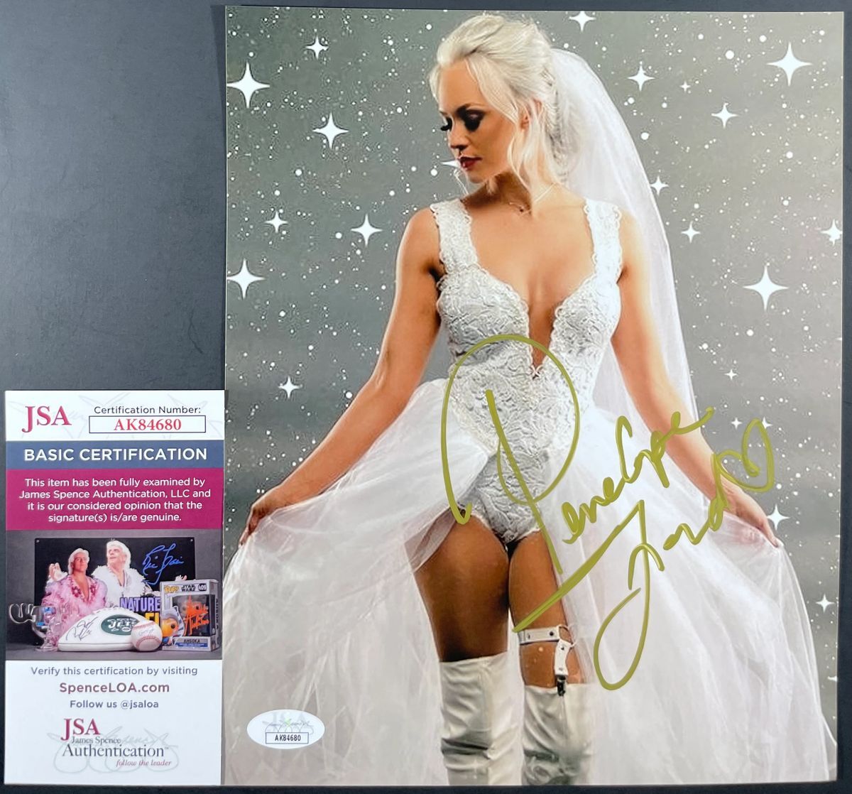 AEW Penelope Ford Signed All Elite Wrestling 8x10 Photo H Autograph JSA COA