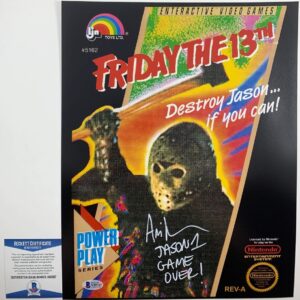 Ari Lehman Signed Friday The 13th Nintendo NES 11x14 Photo Autograph BAS COA