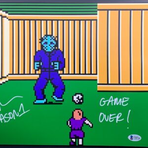 Ari Lehman Signed Nintendo Friday The 13th Jason Voorhees 11x14 Photo BAS COA