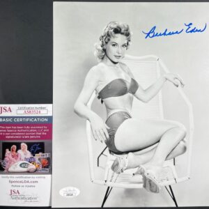 Barbara Eden Signed I Dream Of Jeannie B&W 8x10 Photo E Autograph JSA COA