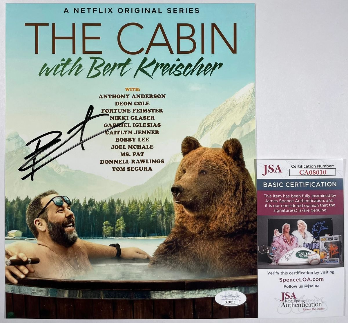 Bert Kreischer Signed The Cabin 8x10 Photo Authentic Autograph Netflix JSA COA