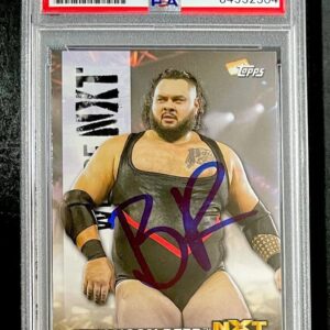 Bronson Reed Signed 2021 Topps WWE We Are NXT Trading Card PSA DNA Slabbed