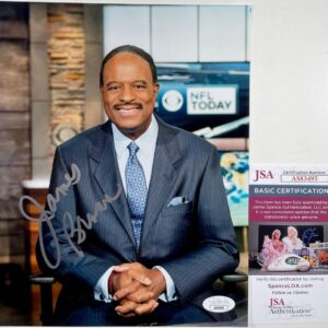 CBS NFL Today Host James Brown Signed 8x10 Photo A Autograph JB JSA COA