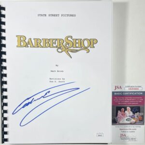Cedric The Entertainer Signed Barbershop Full Movie Script Autograph JSA COA