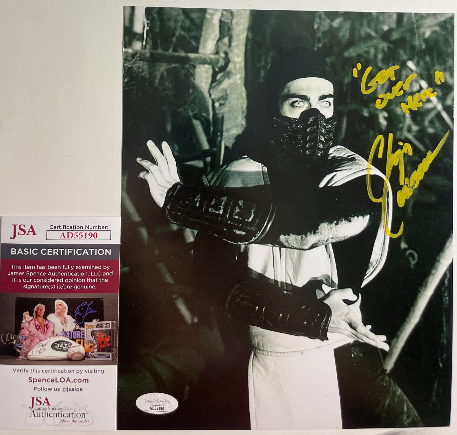 Chris Casamassa Signed Mortal Kombat Scorpion 8x10 Photo Authentic Auto JSA COA