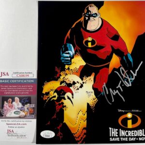 Craig T. Nelson Signed Disney PIXAR The Incredibles 8x10 Movie Poster JSA COA