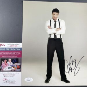 David Boreanaz Signed Bones "Seeley Booth" 8x10 Photo Autograph JSA COA