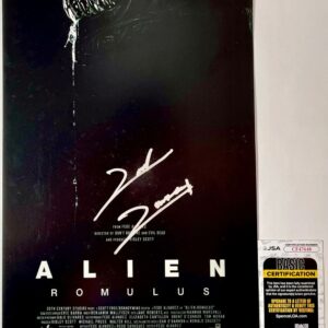 David Jonsson Signed Alien Romulus 11x17 Movie Poster A Autograph JSA COA