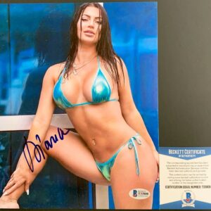 Diana Sparks Signed 8x10 Photo E Autograph Up Next Fighting Ring Girl BAS COA