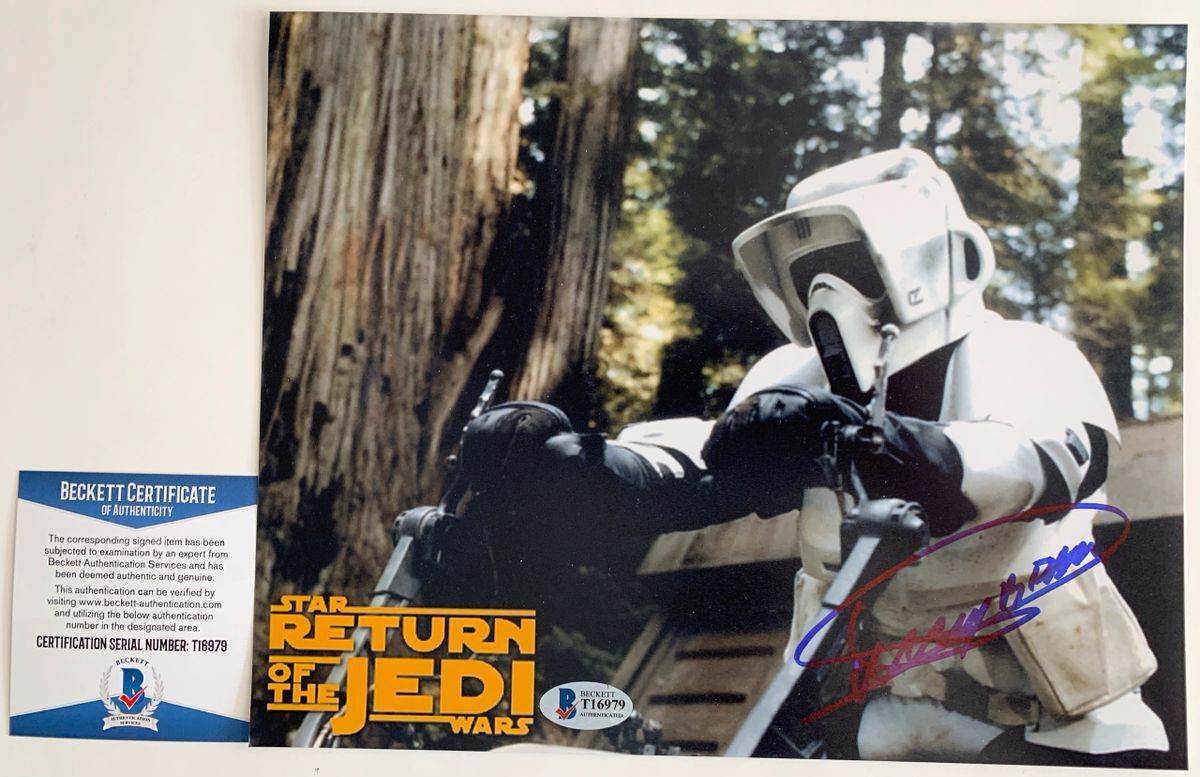 Dickey Beer Signed Star Wars Return Of The Jedi 8x10 Photo Autograph BAS COA