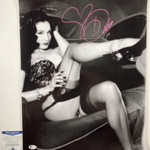 Dita Von Teese Signed 16x20 Photo Autograph Sexy Playboy Model Burlesque BAS COA