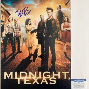 Dylan Bruce Autographed Midnight, Texas 12x18 Poster Signed BAS COA