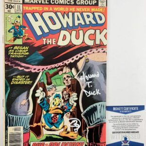 Ed Gale Signed Howard The Duck Comic Book #11 Autograph BAS COA