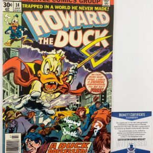 Ed Gale Signed Howard The Duck Comic Book #14 Autograph BAS COA