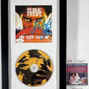 Flavor Flav Signed Public Enemy He Got Game CD Booklet Framed Display JSA COA