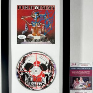 Flavor Flav Signed Public Enemy Muse Sick-n-Hour Mess Age CD Framed JSA COA