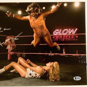 GLOW Kia Stevens Signed 11x14 Photo Autograph AEW Awesome Kong Beckett BAS COA