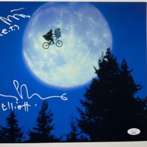 Henry Thomas & Matthew DeMeritt Signed E.T. 11x14 Photo F Autograph JSA COA