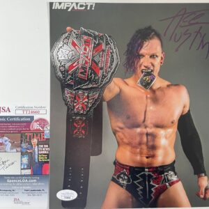 IMPACT Wrestling Ace Austin Signed 8x10 Photo B Autograph TNA JSA COA
