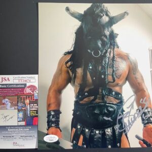 IMPACT Wrestling Black Taurus Signed 8x10 Photo B Autograph Decay JSA COA