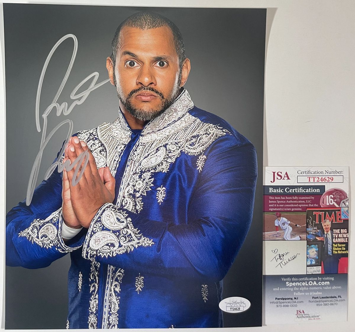 IMPACT Wrestling Rohit Raju Signed 8x10 Photo A Autograph Desi Hit Squad JSA COA