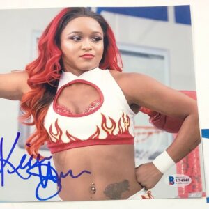Impact Wrestling Knockout Kiera Hogan Autographed 8X10 Photo Signed Beckett COA