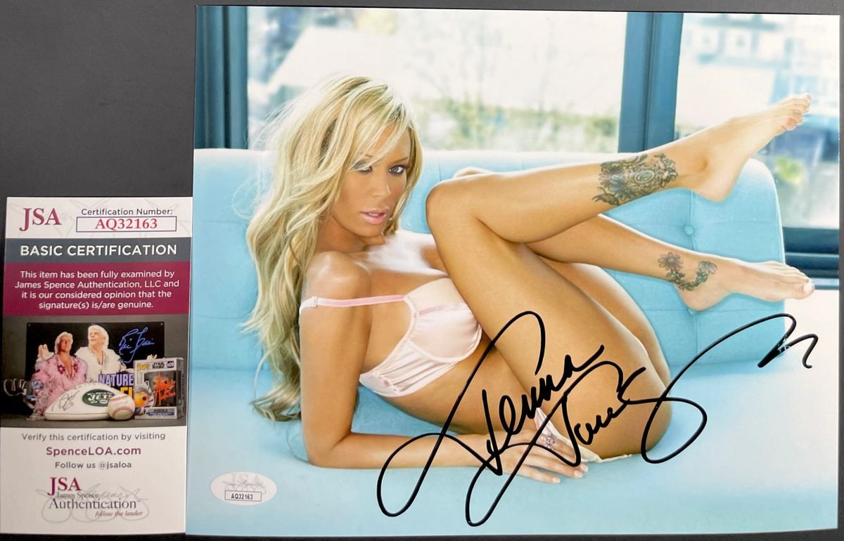 Jenna Jameson Signed Playboy Cover Girl 8x10 Photo L Autograph JSA COA