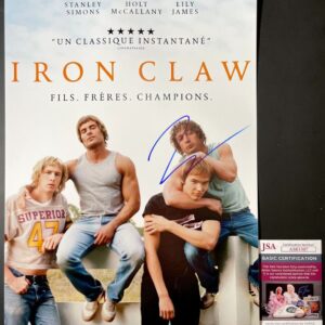 Jeremy Allen White Signed The Iron Claw 11x17 Movie Poster C Autograph JSA COA