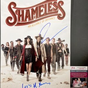 Jeremy Allen White & William H. Macy Signed Shameless 11x17 Poster C JSA COA