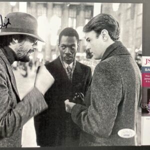 John Landis Signed Trading Places B&W 8x10 Photo Autograph Director JSA COA