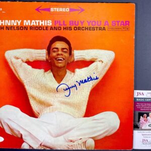 Johnny Mathis Signed I'll Buy You A Star Vinyl Record LP Autograph JSA COA