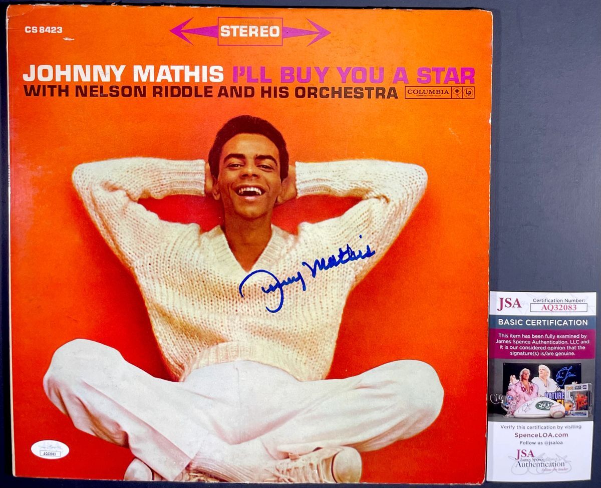 Johnny Mathis Signed I'll Buy You A Star Vinyl Record LP Autograph JSA COA