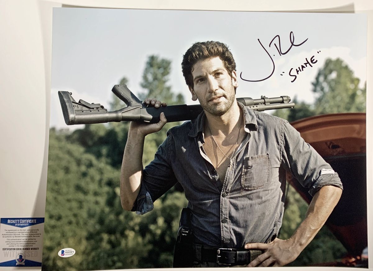 Jon Bernthal Signed The Walking Dead Shane 16x20 Photo D Autograph TWD BAS COA