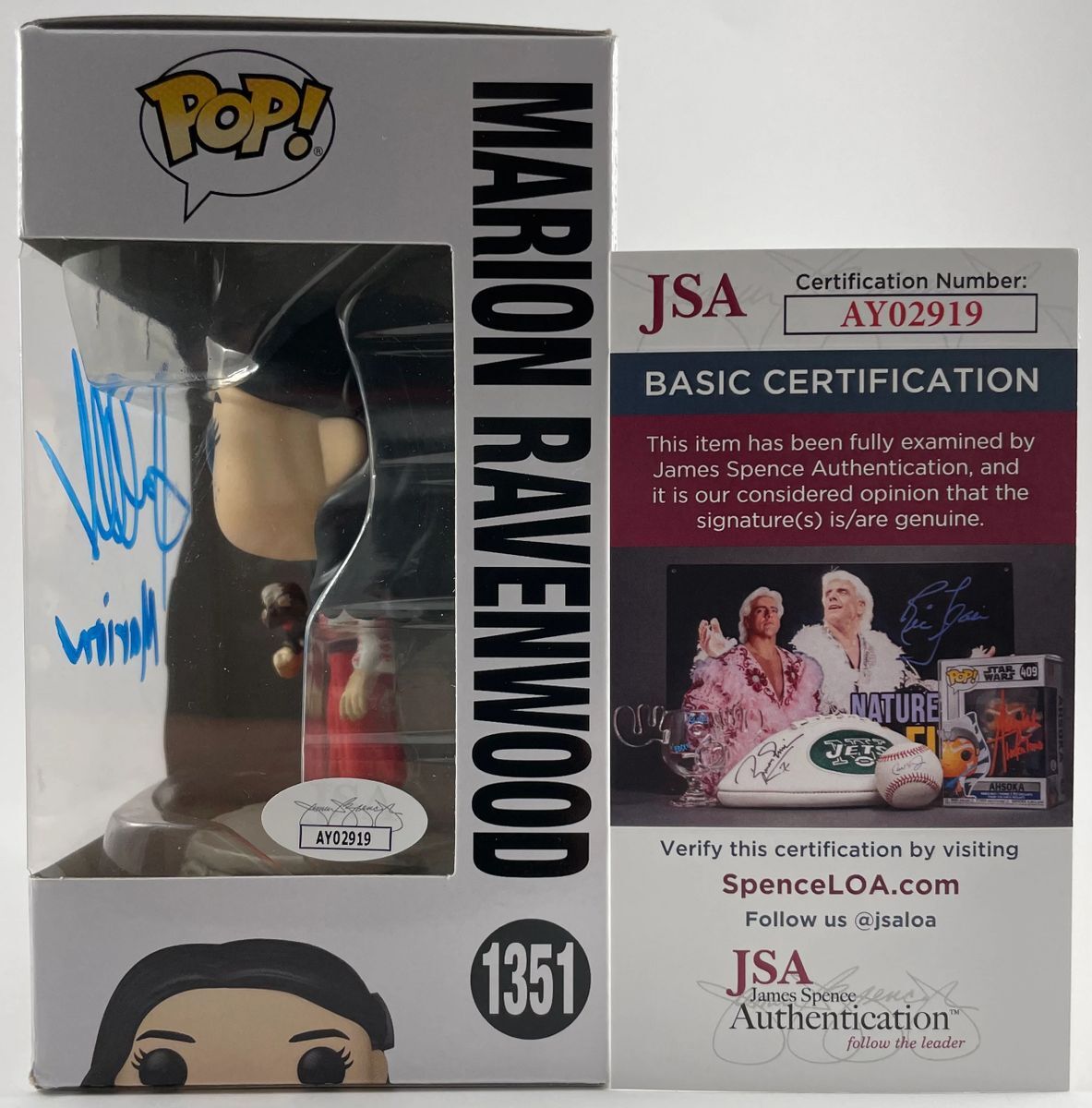Karen Allen Signed Indiana Jones Marion Ravenwood Funko POP Autograph JSA COA - Image 2