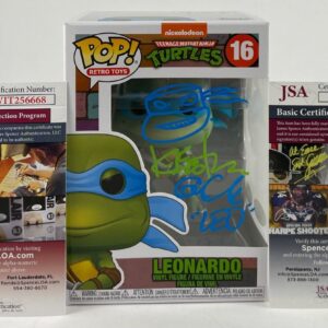 Kevin Eastman & Cam Clarke Signed TMNT Leonardo Funko POP! Autograph JSA COA