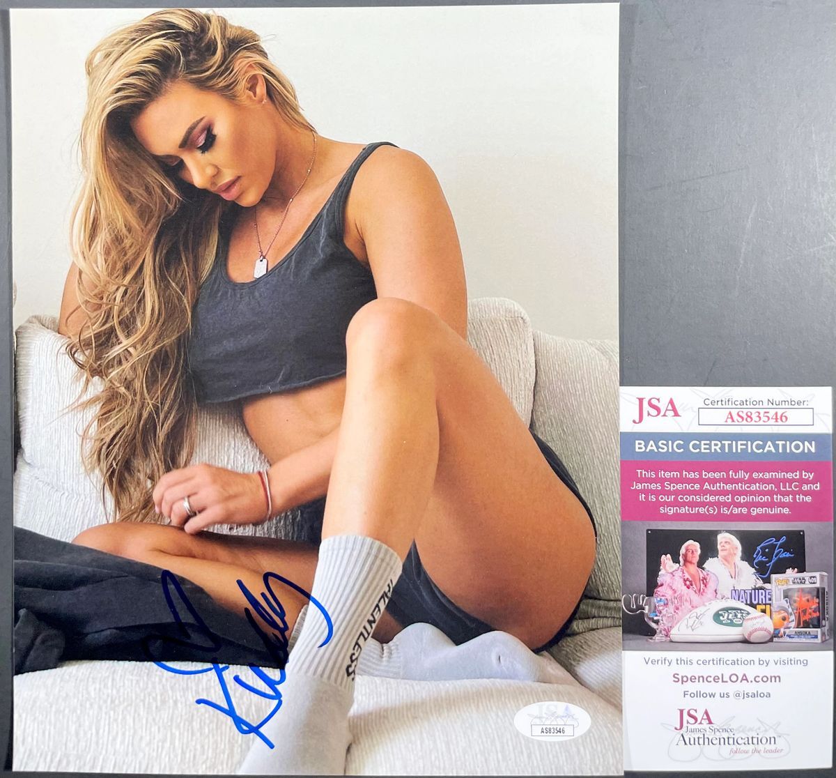 Kindly Myers Signed 8x10 Photo K Autograph Playboy Maxim Model JSA COA