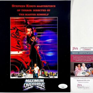 Leon Rippy Signed Maximum Overdrive 8x10 Mini Poster A Autograph JSA COA