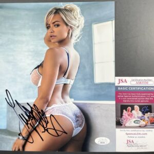 Lindsey Pelas Signed 8x10 Photo B Autograph Playboy Maxim Model JSA COA