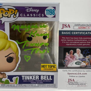 Margaret Kerry Signed Disney Peter Pan Tinker Bell Funko POP! #1198 C JSA COA