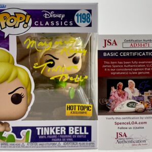 Margaret Kerry Signed Walt Disney Peter Pan Tinker Bell Funko POP! #1198 JSA COA