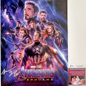 Michael James Shaw Signed Marvel Avengers End Game 11x17 Poster Auto JSA COA