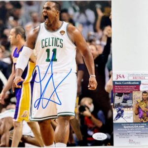 NBA Glen Davis Signed Boston Celtics 8x10 Photo A Autograph Big Baby JSA COA