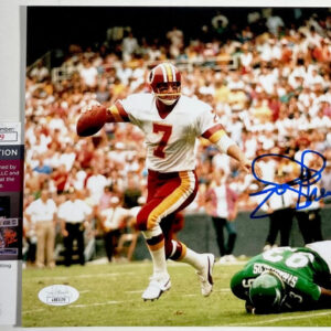 NFL Joe Theismann Signed Washington Redskins 8x10 Photo C Autograph JSA COA