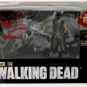 Norman Reedus Signed McFarlane The Walking Dead Daryl Dixon Chopper Set BAS COA