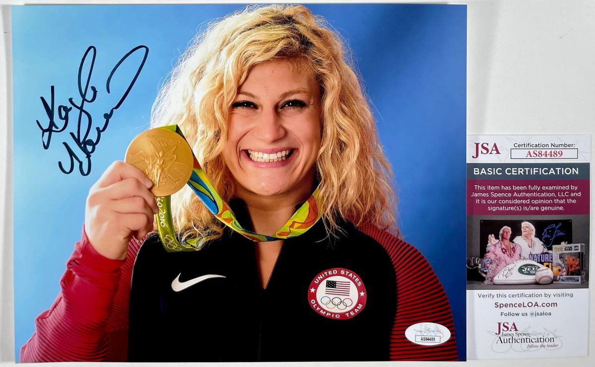 Olympic Gold Medalist Kayla Harrison Signed 2016 Rio 8x10 Photo B JSA COA