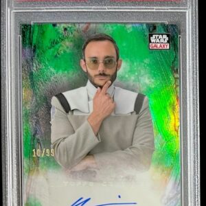 Omid Abtahi 2021 Topps Chrome Star Wars Galaxy Dr. Pershing Autograph Card PSA