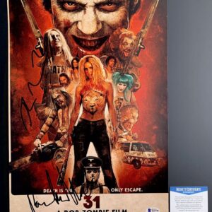 Pancho Moler & Kevin Jackson Signed Rob Zombie's 31 11x17 Movie Poster BAS COA